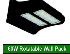 60W Rotatable Wall Pack